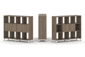 Набор стеллажа одностороннего, 3 яруса