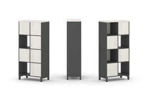 Набор стеллажа одностороннего, 4 яруса