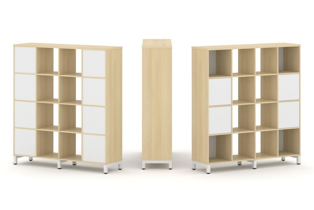 Набор стеллажа одностороннего, 4 яруса