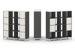 Набор стеллажа одностороннего, 4 яруса