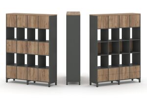 Набор стеллажа одностороннего, 5 ярусов