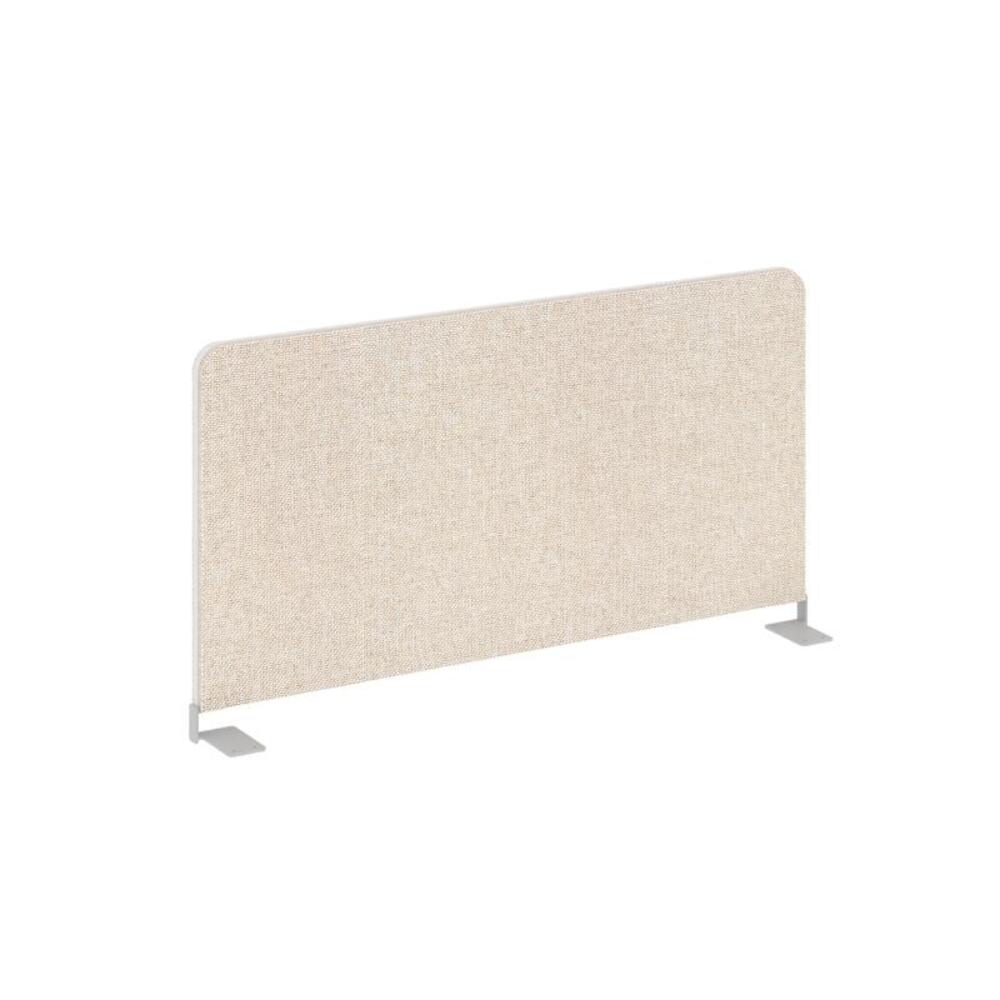 Настольный экран боковой (тканевый с алюминиевым кантом двойной)