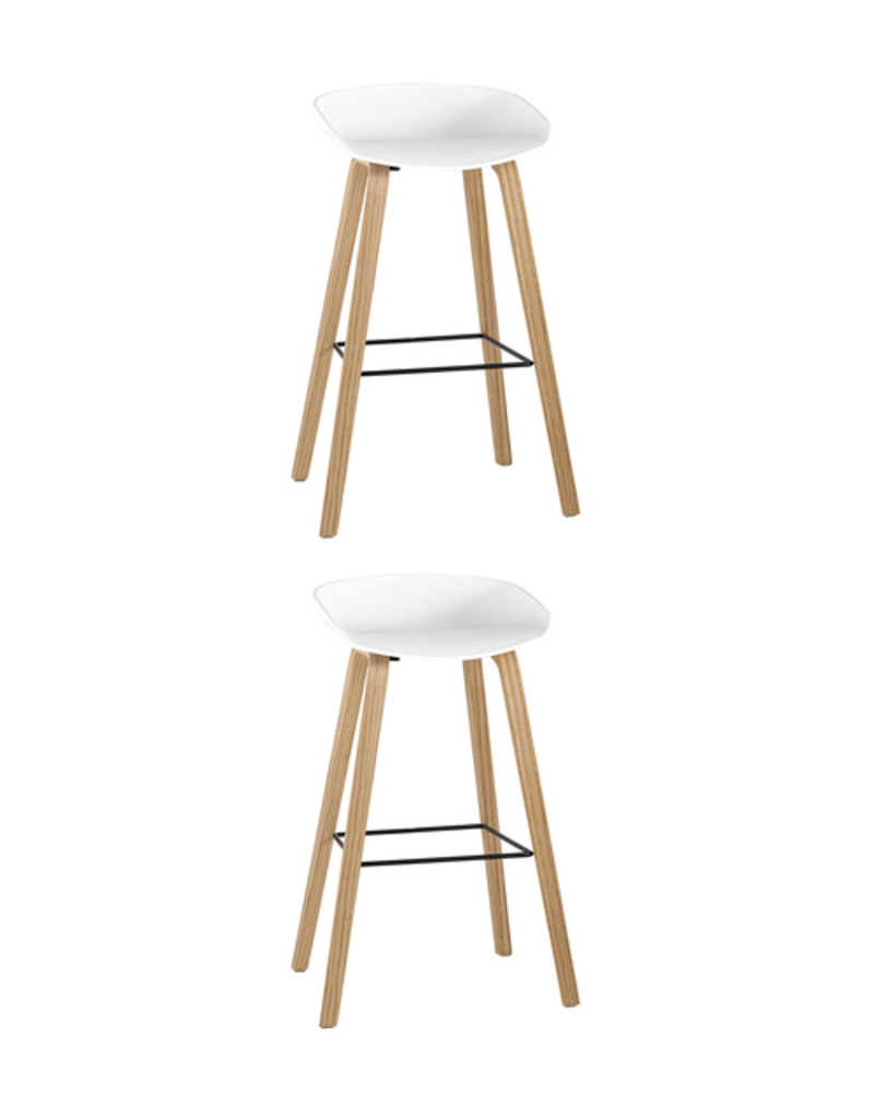 Стул барный LIBRA БЕЛЫЙ 2 шт