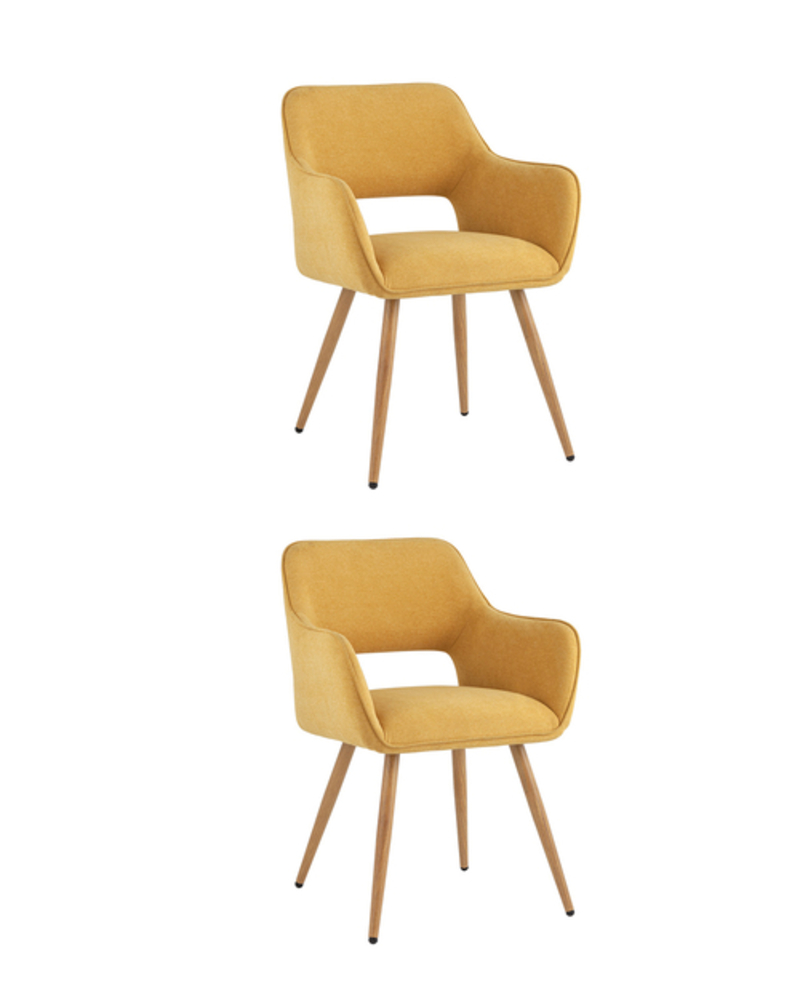 Стул Кромвель II желтый 2 шт