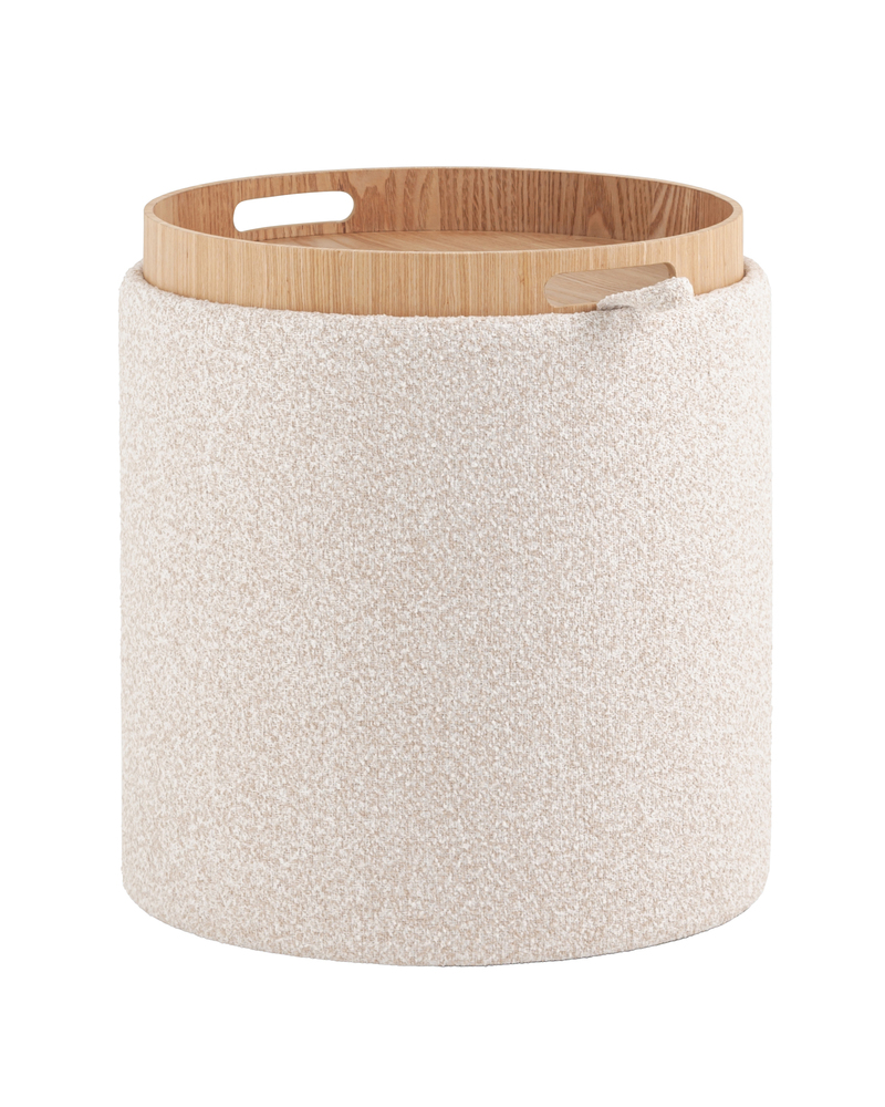 Пуф-столик с ящиком