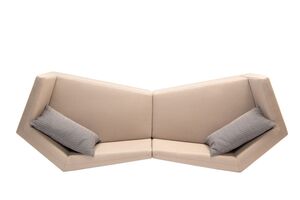Модульный диван двухместный с низкой спинкой