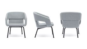 Кресо с низкой спинкой на ножках