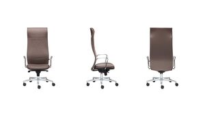 Кресло с высокой спинкой на крестовине