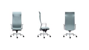 Кресло с высокой спинкой на крестовине