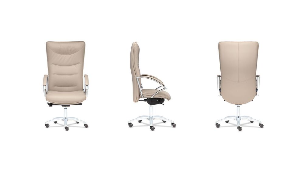 Кресло с высокой спинкой на крестовине