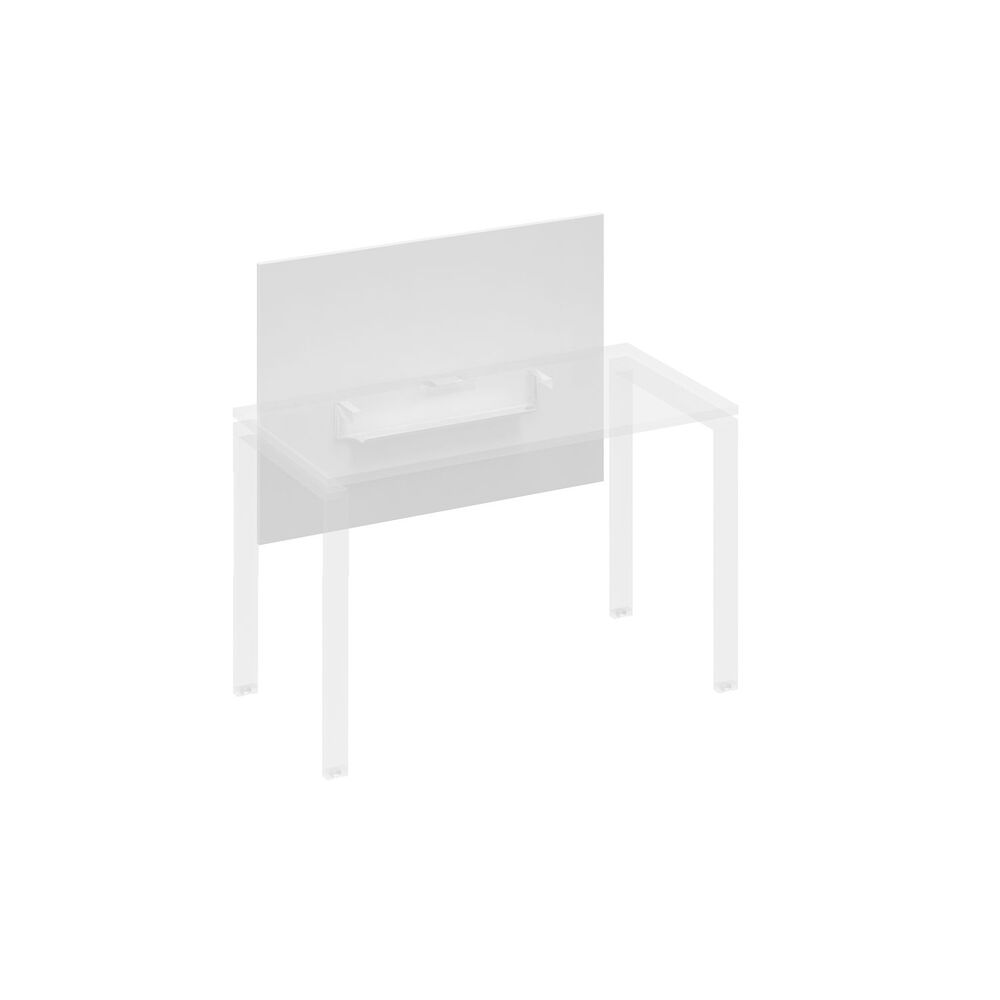 Экран настольный фронтальный большой для стола 120 с кабель-каналом