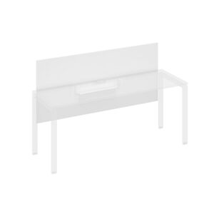 Экран настольный фронтальный большой для стола 180 с кабель-каналом