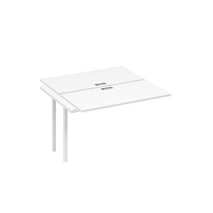 Секция стола рабочей станции на металлокаркасе QUATTRO (2х120)