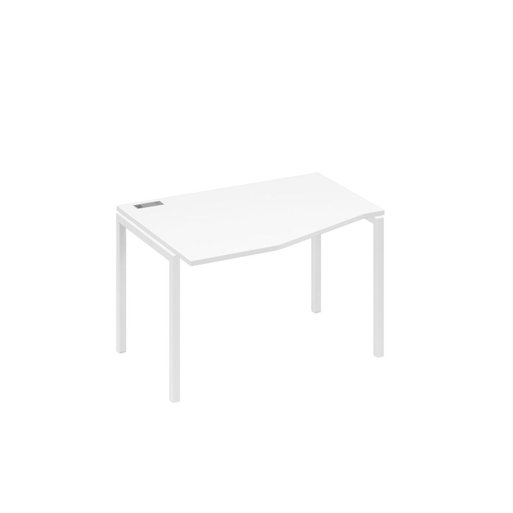 Стол эргономичный левый "Техно" на металлокаркасе DUE