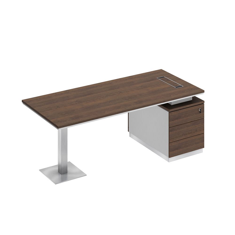 Стол на опорной тумбе для руководителя