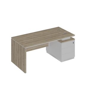 Стол руководителя (опора ДСП) на опорной тумбе