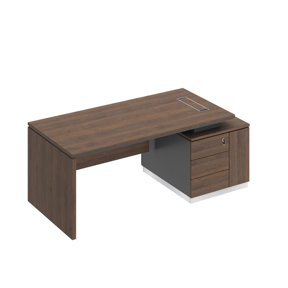 Стол руководителя (опора ДСП) на опорной тумбе