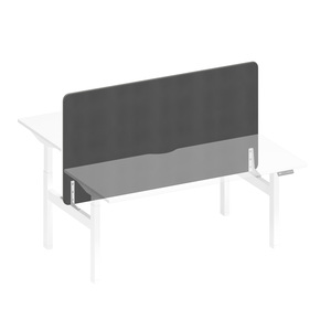 Экран настольный фронтальный тканевый с кабель-каналом