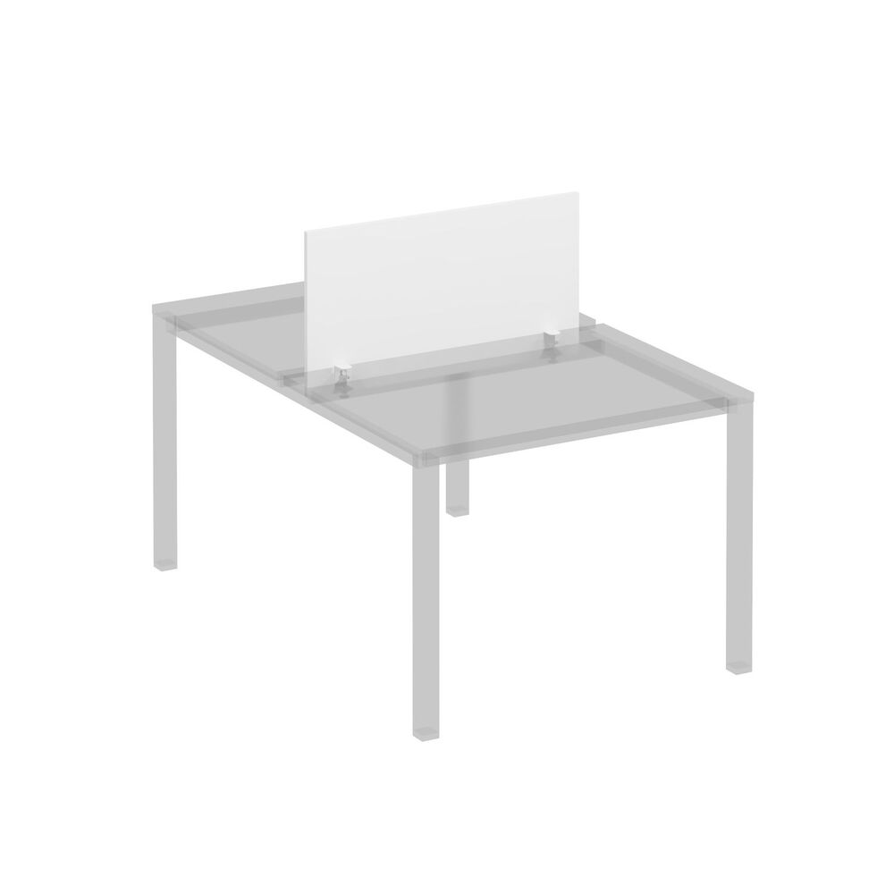 Экран для рабочей станции 100 на белом металлокаркасе КФ