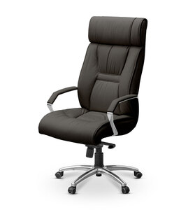 Кресло руководителя Олимп X с хромом (кожа)