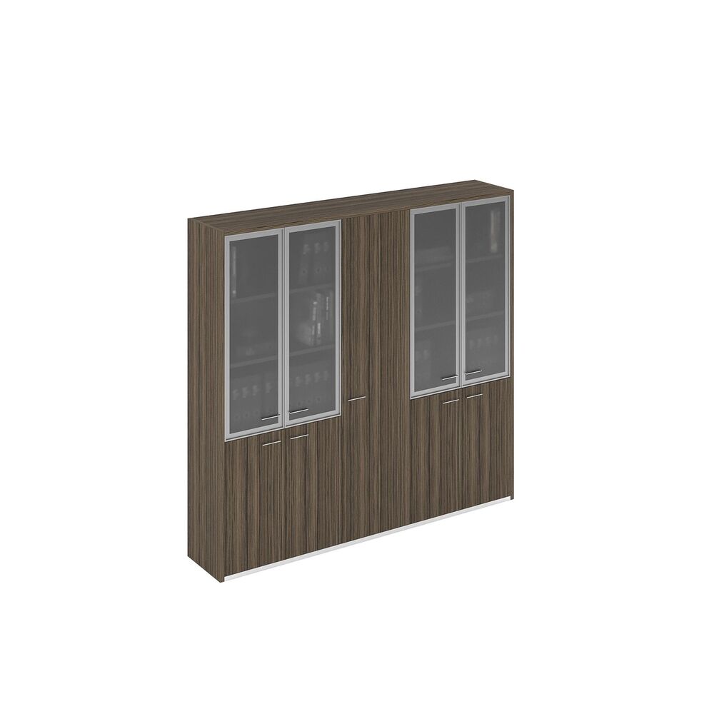 Шкаф высокий комбинированный (для документов + для одежды узкий+для документов)