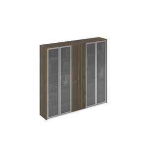 Шкаф высокий комбинированный (шкаф для документов+ шкаф для одежды узкий+ шкаф для документов)