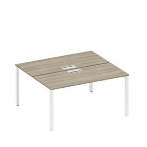 Рабочая станция на металлокаркасе, столешницы с заглушкой (2*160)