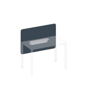 Экран настольный фронтальный тканевый с кабель-каналом