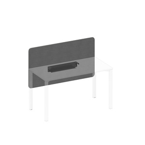 Экран настольный фронтальный тканевый с кабель-каналом