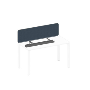 Экран настольный фронтальный тканевый с мягким наполнителем с кабель-каналом