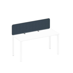 Экран настольный фронтальный тканевый с мягким наполнителем с кронштейнами