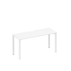 Стол письменный на металлокаркасе, столешница с вырезом