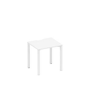 Стол письменный на металлокаркасе, столешница с вырезом