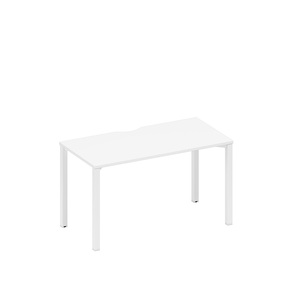 Стол письменный на металлокаркасе, столешница с вырезом