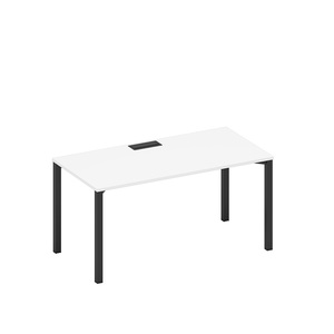 Стол письменный на металлокаркасе, столешница с заглушкой