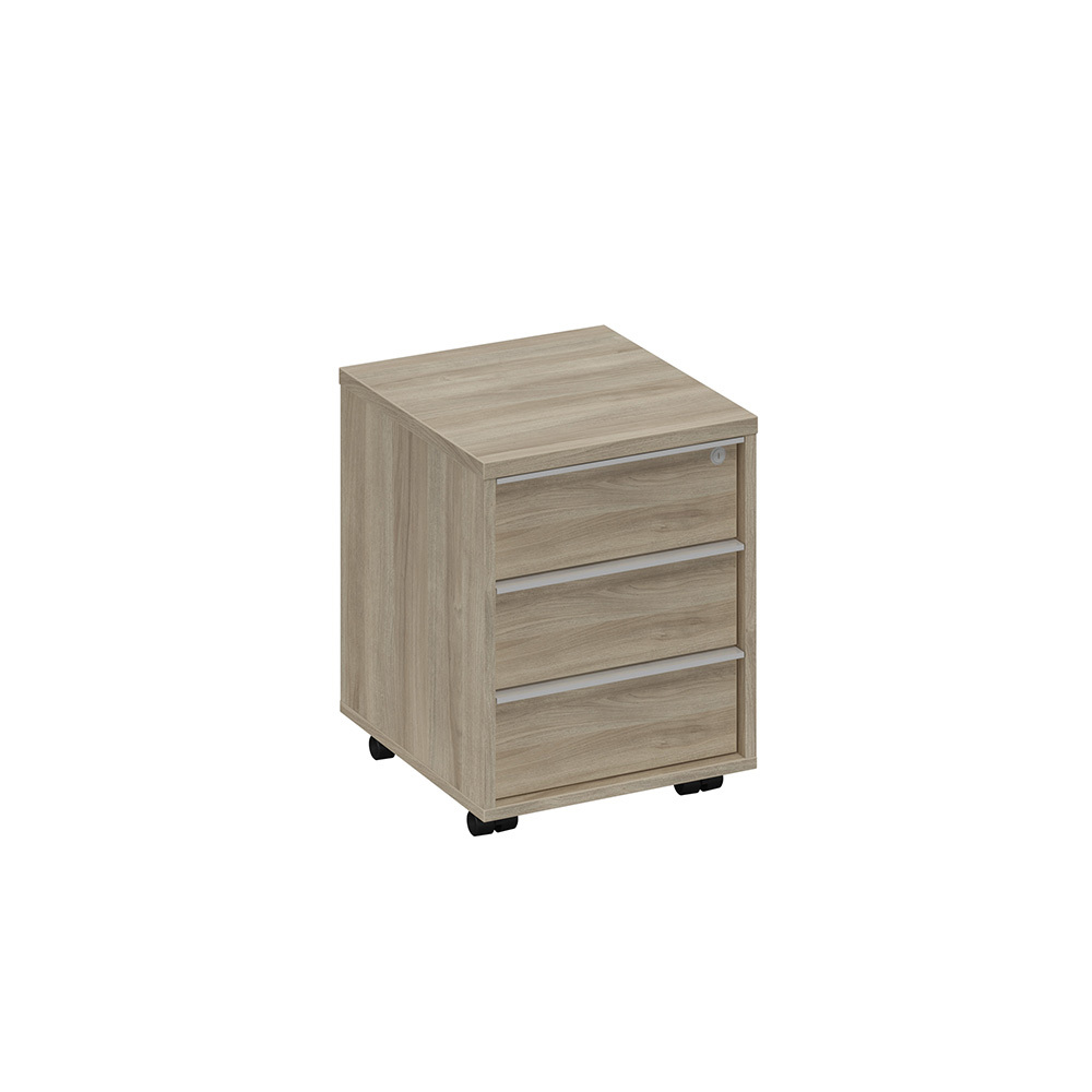 Тумба выкатная 3-х ящичная с ручкой-профилем