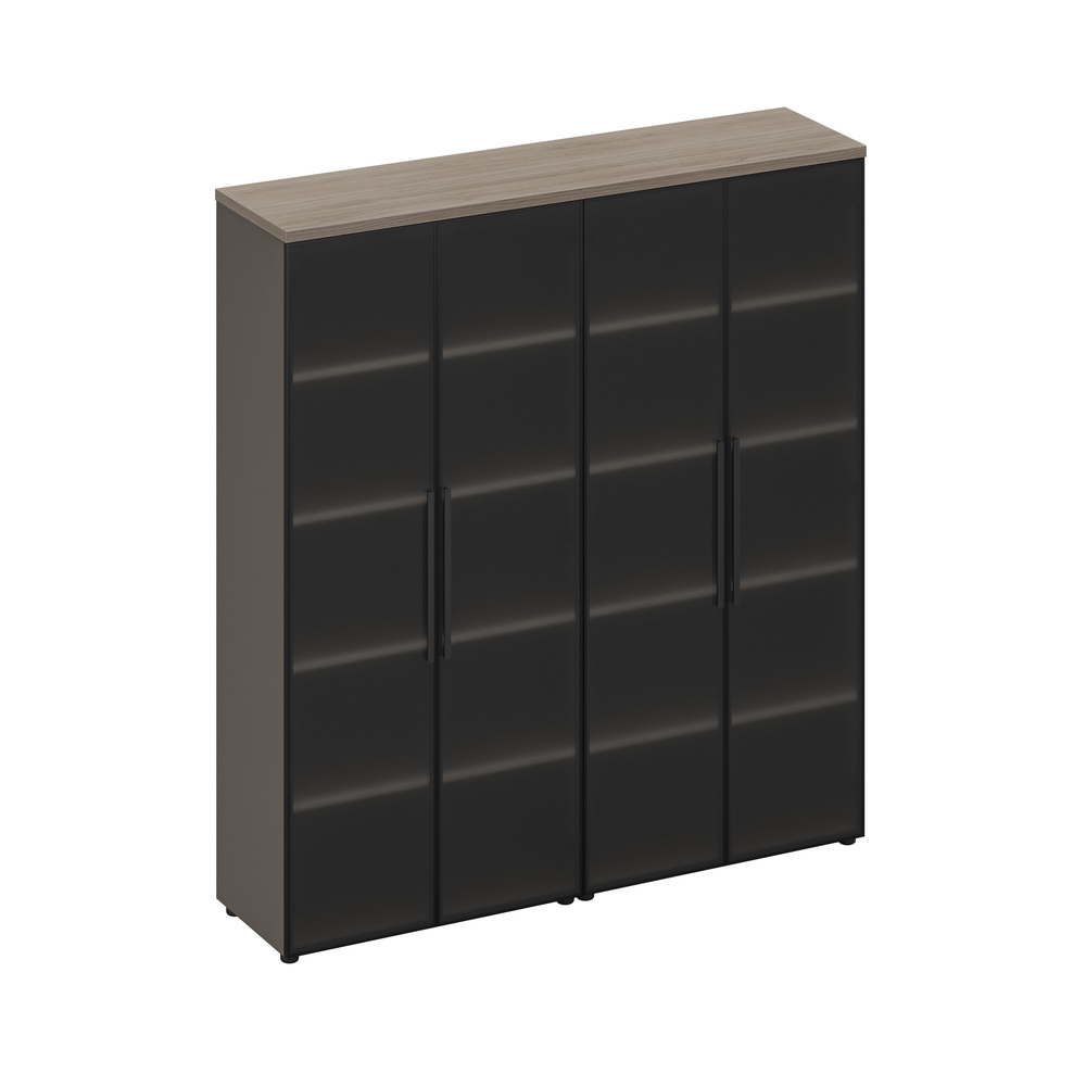 Шкаф для документов со стеклянными дверями